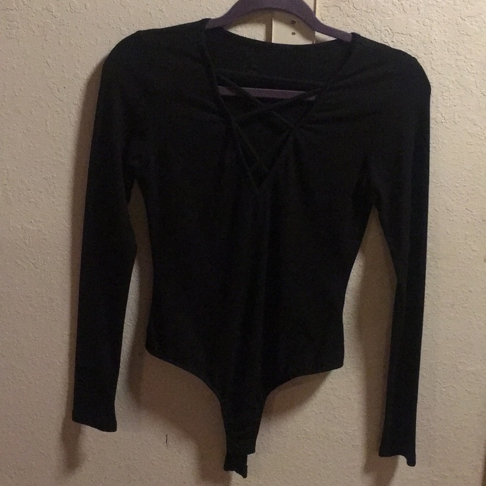 Me To We Black bodysuit